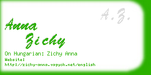 anna zichy business card